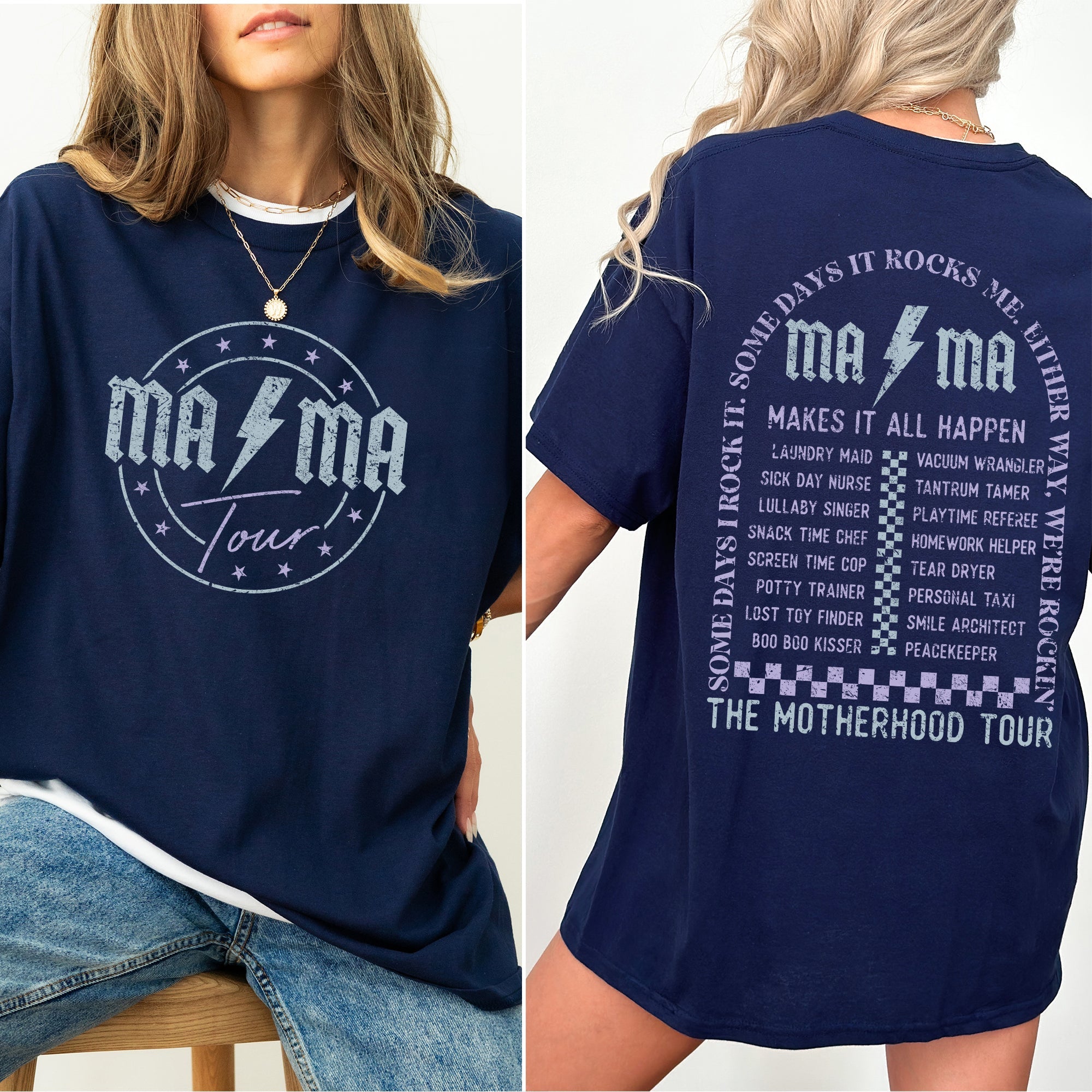 Mama Rock Tour Shirt, Comfort Colors Tshirt, Mom Life, Concert Tee, Rock and Roll, Motherhood World Tour, Music Lover Tee, Tired as a Mother, Funny Mothers Gift Tee
